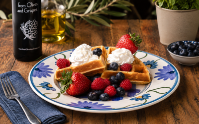 Easy Blood Orange Belgian Style Waffles