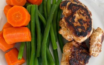 Gremolata Flavored Olive Oil Chicken Patties