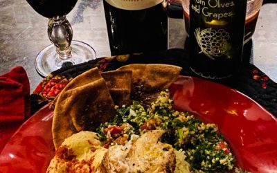 Mediterranean Fish with Hummus