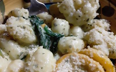 Pesto Oil Sauteed Gnocchi