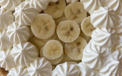 Banana Cream Pie with Olive Oil Pie Crust