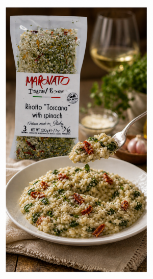 Marovato One Pot Meal - Risotto “Toscana” with Spinach