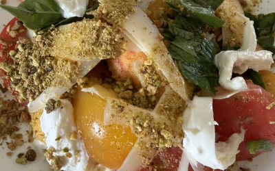 Peach and Heirloom Tomato Salad